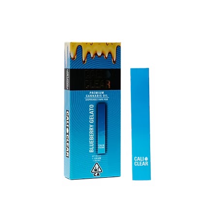 Cali Clear Blueberry Gelato - 1G THC All-In-One Disposable