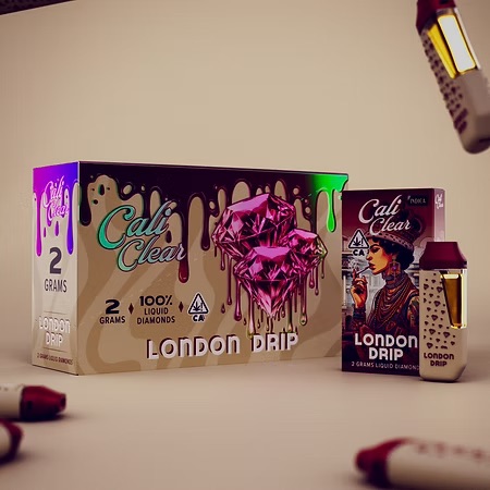 Cali Clear London Drip - 2G Liquid Diamonds Disposable - Indica